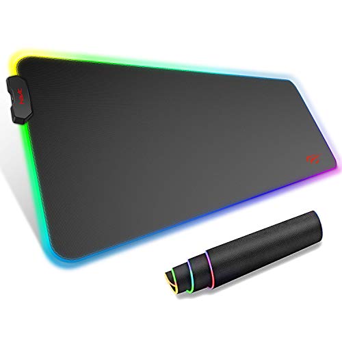 havit Alfombrilla de Raton Gaming RGB 800 * 300 * 4 mm Teclado extendido Extra Grande para Escritorio con Base de Goma Antideslizante para Gamers, PC y Portátil,Negro havit Alfombrilla de Raton Gaming RGB 800 * 300 * 4 mm Teclado extendido Extra Grande para Escritorio con Base de Goma Antideslizante para Gamers, PC y Portátil,Negro