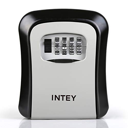 INTEY Caja Fuerte Para Llaves Para Seguridad y Conveniente Con 4 Numeros De Codigos para Pisos de Alquiler o para Personas Que Por Alguna Razón se Ausentaran de Casa INTEY Caja Fuerte Para Llaves Para Seguridad y Conveniente Con 4 Numeros De Codigos para Pisos de Alquiler o para Personas Que Por Alguna Razón se Ausentaran de Casa