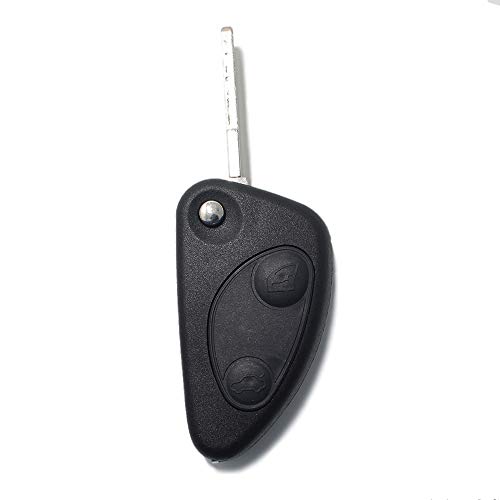 Lage Recambio Llave de Mando a Distancia Alfa Romeo 147 156 159 166 gtv GT GTA Spider alfetta Brera Giulia GT con Tapa con Hoja de 2 Botones Lage Recambio Llave de Mando a Distancia Alfa Romeo 147 156 159 166 gtv GT GTA Spider alfetta Brera Giulia GT con Tapa con Hoja de 2 Botones
