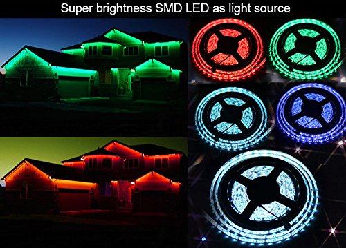 Tira de luz LED SMD de 44 teclas a distancia de 12 V de 5 m RGB 5050 no resistente al agua