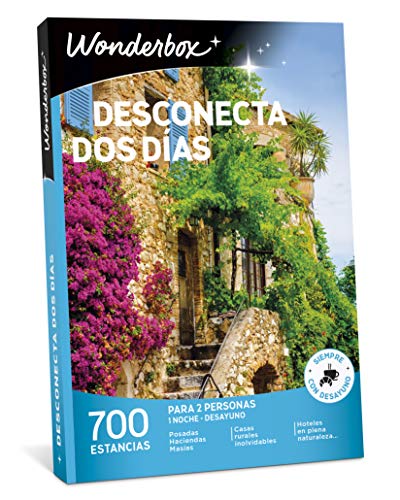 WONDERBOX Caja Regalo -DESCONECTA Dos DÍAS- 700 estancias Rurales para Dos Personas en haciendas, masías, Casas Rurales inolvidables, hoteles en Plena Naturaleza WONDERBOX Caja Regalo -DESCONECTA Dos DÍAS- 700 estancias Rurales para Dos Personas en haciendas, masías, Casas Rurales inolvidables, hoteles en Plena Naturaleza