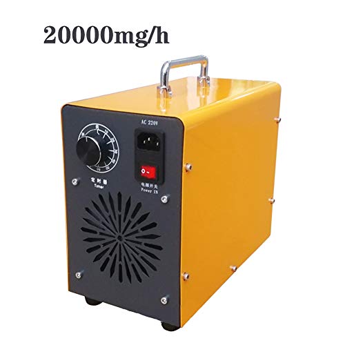 ZZQH 20000mg/h Generador de Ozono, Ionizador de Ozono Portátil para Purificador de Ambiente Todos los Virus del Ambiente(1-200㎡)
