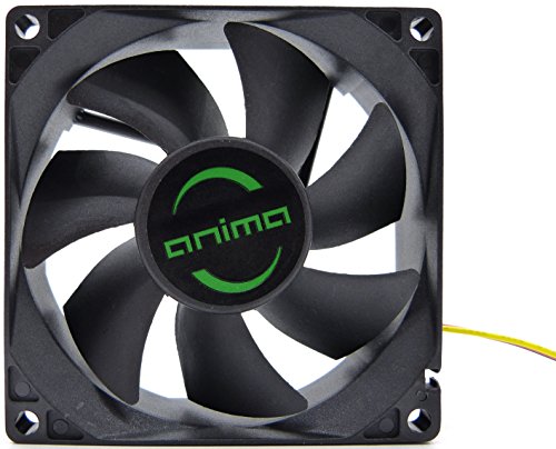 Anima AF8 - Ventilador para ordenador (1800 rpm, 0.12 A, 1.44 W, ecológico y silencioso, 50.000 horas de funcionamiento, 8 cm, 7 aspas), color negro Anima AF8 - Ventilador para ordenador (1800 rpm, 0.12 A, 1.44 W, ecológico y silencioso, 50.000 horas de funcionamiento, 8 cm, 7 aspas), color negro