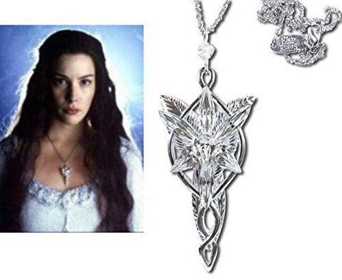 ARWEN COLGANTE Estrella De La Tarde COLLAR Official Replica Señor Anillos LORD RINGS Original BOX CERTIFICATE etc