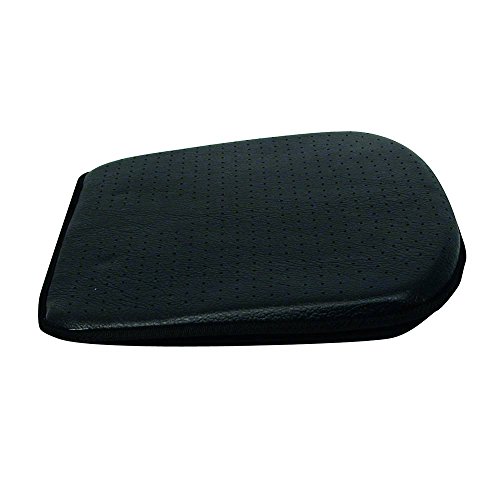 Carpoint 0323291 Luxus - Cojín para asiento (apariencia de cuero), color negro