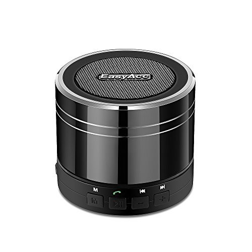 EasyAcc Altavoz Bluetooth Portátil Recargable con Micrófono FM Ranura para Tarjeta Micro SD para MP3 Smartphones Tablets iPad PC Negro EasyAcc Altavoz Bluetooth Portátil Recargable con Micrófono FM Ranura para Tarjeta Micro SD para MP3 Smartphones Tablets iPad PC Negro