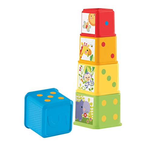 Fisher-Price Bloques apila y descubre, juguete bebé (Mattel CDC52) , color/modelo surtido