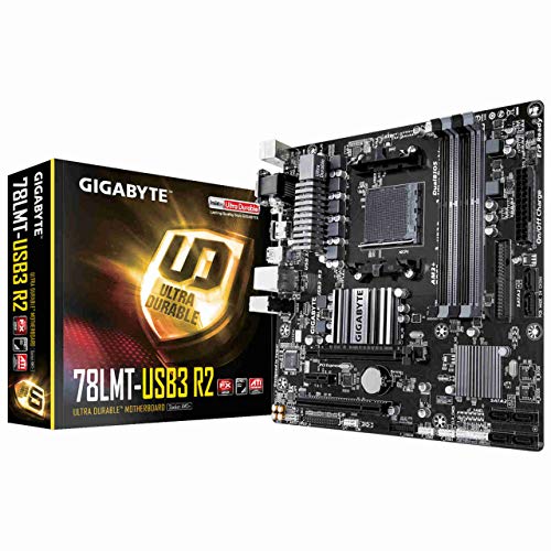 Gigabyte GA-78LMT-USB3 R2 (Rev. 1.0) Socket AM3+ AMD 760G Mini-ATX - Placa Base (DDR3-SDRAM, DIMM, 1066,1333,1600 MHz, 32 GB, AMD, AMD Phenom II x3)