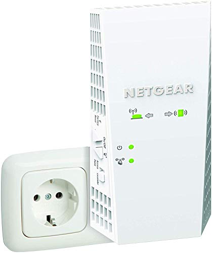 Netgear EX6250 - Amplificador Señal WiFi Mesh AC1750, Repetidor WiFi Doble Banda, Puerto LAN, Compatibilidad Universal
