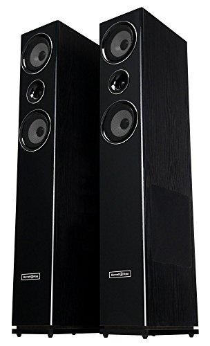 Pareja de altavoces de pie Bennett & Ross Stratosphere MKII HiFi 150W RMS en negro Pareja de altavoces de pie Bennett & Ross Stratosphere MKII HiFi 150W RMS en negro