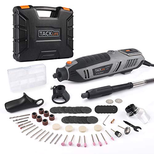 TACKLIFE Amoladora Eléctrica, Multiherramienta 200W, Herramienta Rotativa de 6 Velocidad Variable (10.000-40.000 rmp), Ideal para Cortado, Grabado, Pulido, Lijado, etc, RTD36AC TACKLIFE Amoladora Eléctrica, Multiherramienta 200W, Herramienta Rotativa de 6 Velocidad Variable (10.000-40.000 rmp), Ideal para Cortado, Grabado, Pulido, Lijado, etc, RTD36AC