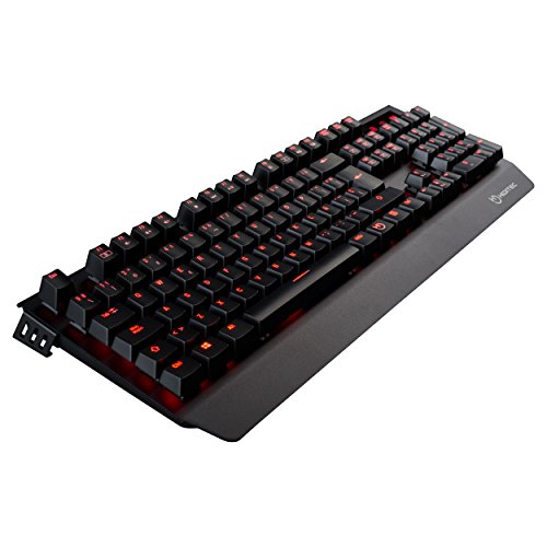 Teclado Gaming con Cable GK500 | Teclado Gamer Mecánico Retroiluminado LED Rojo | Teclado para pc Gaming Switch Cherry Brown | Estructura de Aluminio | N-Key Anti-Ghost | Color Negro Teclado Gaming con Cable GK500 | Teclado Gamer Mecánico Retroiluminado LED Rojo | Teclado para pc Gaming Switch Cherry Brown | Estructura de Aluminio | N-Key Anti-Ghost | Color Negro