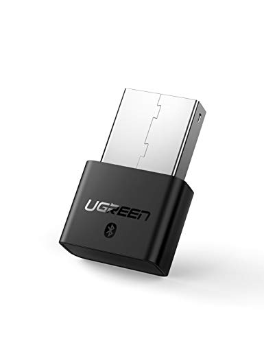 UGREEN Bluetooth USB PC, Adaptador Bluetooth para Mando PS4/Mando Xbox One S, Plug y Play Emisor Receptor con EDR y BLE Tecnología para Auricular/Altavoz/Ratón/Teclado, para Windows10/8/8.1/7/XP/Vista