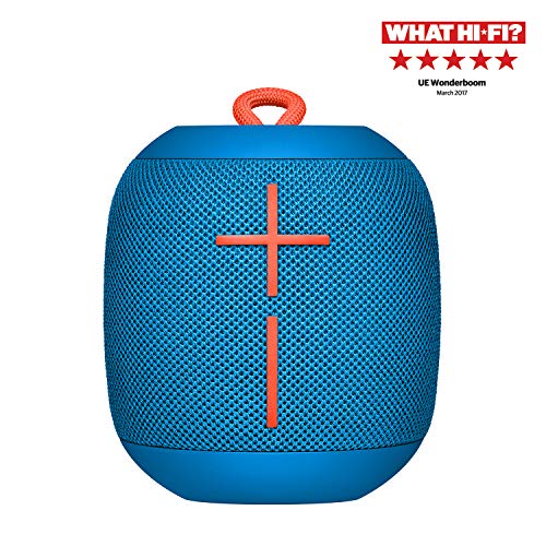 Ultimate Ears Wonderboom Altavoz Portátil Inalámbrico Bluetooth, Sonido Envolvente de 360°, Impermeable, Conexión de 2 Altavoces para Sonido Potente, Batería de 10 h, color Azul