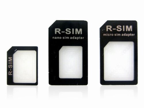 Adaptador de Tarjeta Nano SIM para iPhone 5, Color Negro