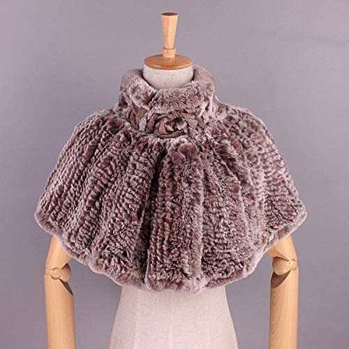 AZHom Moda Espesa otoño e Invierno la Piel del mantón del Cabo Salvaje Nutria Bufanda de Conejo (Color : 1, Size : 40cm) AZHom Moda Espesa otoño e Invierno la Piel del mantón del Cabo Salvaje Nutria Bufanda de Conejo (Color : 1, Size : 40cm)
