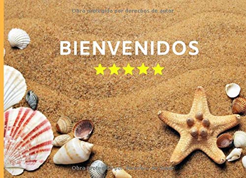 BIENVENIDOS: LIBRO DE REGISTRO DE HUÉSPEDES | INCLUYE FORMULARIOS CON TODOS LOS DATOS DEL VIAJERO EXIGIDOS POR LEY | PARTES DE VIAJEROS | AIRBNB, ALQUILER VACACIONAL.