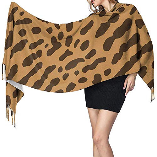 Bufanda de piel de guepardo o ocelote Bufanda de lana suave Chal y abrigo Manta de estola caliente