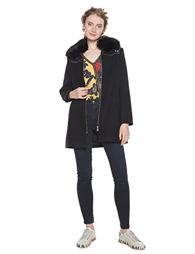 Desigual Abrig_Collin, Mujer, (Negro 2000), 38 (Talla del fabricante: 40) Desigual Abrig_Collin, Mujer, (Negro 2000), 38 (Talla del fabricante: 40)