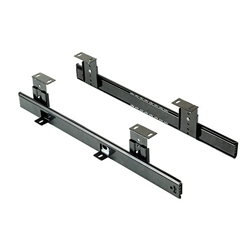 Emuca - Guías para bandeja portateclados extraible con rodamientos de bolas y regulables en altura Emuca - Guías para bandeja portateclados extraible con rodamientos de bolas y regulables en altura