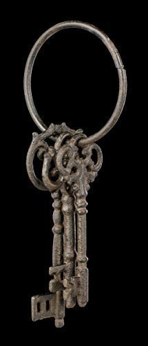 Figuren Shop Gmbh Edad Media Llavero Unión - Keys To The Chambers Antiguo Artículo Decorativo, Oxidado Ver