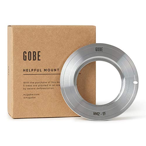 Gobe - Adaptador de Lente Compatible para Lentes M42 y cuerpos de cámara Canon EOS (EF/EF-S) Gobe - Adaptador de Lente Compatible para Lentes M42 y cuerpos de cámara Canon EOS (EF/EF-S)