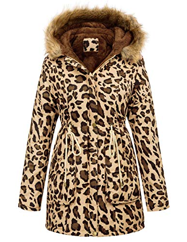 GRACE KARIN Mujer Abrigo Chaqueta Parka Militar Anorak Acolchado Largos Leopardo M CLAF1030-8 GRACE KARIN Mujer Abrigo Chaqueta Parka Militar Anorak Acolchado Largos Leopardo M CLAF1030-8