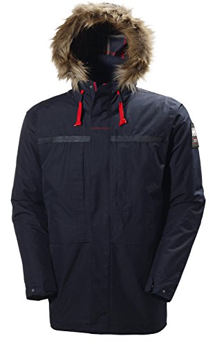 Helly Hansen Coastal 2 Parka Chaqueta Impermeable, Cortaviento y Transpirable para el Uso Diario, Hombre, Azul (Marino), L