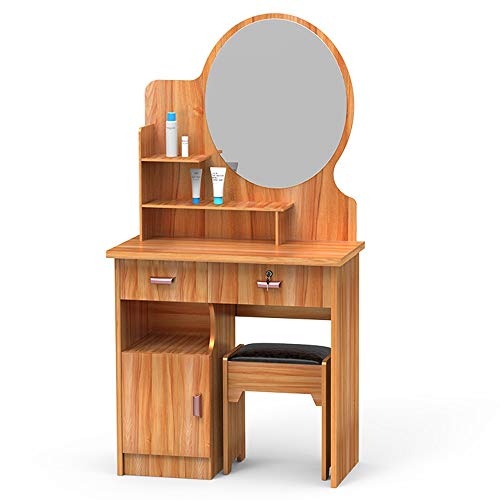 LLFFDC Tocador de Madera, Amplio Espacio de Almacenamiento, Apartamento para el Hogar, Escritorio de Maquillaje y Silla con Espejo, Muebles de Dormitorio Combinados,2,80 * 40 * 155cm LLFFDC Tocador de Madera, Amplio Espacio de Almacenamiento, Apartamento para el Hogar, Escritorio de Maquillaje y Silla con Espejo, Muebles de Dormitorio Combinados,2,80 * 40 * 155cm