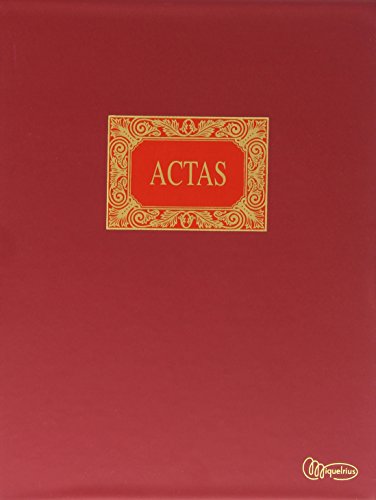 Miquelrius - Libro de Contabilidad, A4 15 anillas, Actas Móviles, 100 hojas lisas (foliadas)