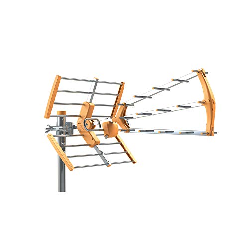 Tecatel ANT-BKM18 Antena BKM Triple plegable, UHF G18dB LTE + Filtro de Regalo (Naranja) Tecatel ANT-BKM18 Antena BKM Triple plegable, UHF G18dB LTE + Filtro de Regalo (Naranja)