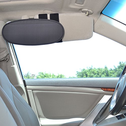 TFY Visera Parasol Extensible para el espejo del coche, Anti Reflejo, Antideslumbrante.Protector Solar para Coches, Furgonetas y Camiones