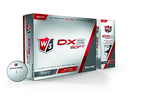 Wilson Staff, Bola de golf más blanda del mundo, 2 capas, Hombre, Para máxima distancia, Pack de 12, Jugadores avanzados, Compresión 29, Caucho, DX2 Soft, Blanco y Rojo, WGWP37100 Wilson Staff, Bola de golf más blanda del mundo, 2 capas, Hombre, Para máxima distancia, Pack de 12, Jugadores avanzados, Compresión 29, Caucho, DX2 Soft, Blanco y Rojo, WGWP37100