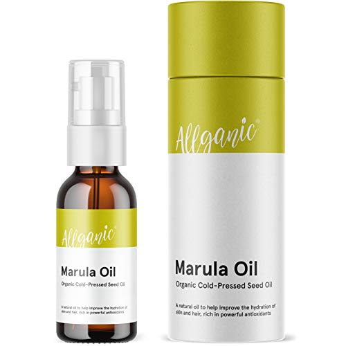 Aceite de marula Allganic, 50 ml, aceite de semilla prensada en frío, calidad premium, botella natural para piel, cuerpo y cabello Aceite de marula Allganic, 50 ml, aceite de semilla prensada en frío, calidad premium, botella natural para piel, cuerpo y cabello