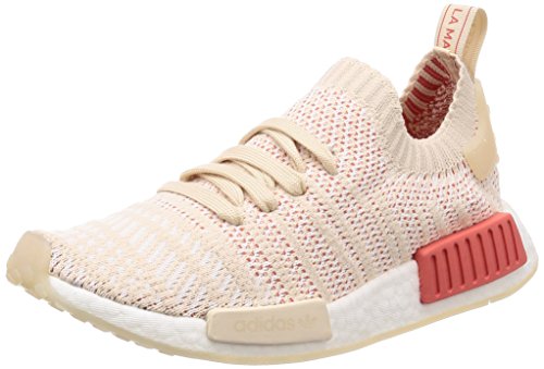 adidas NMD_r1 Stlt Primeknit, Zapatillas para Mujer, Beige (Linen/Crystal White/Footwear White 0), 36 2/3 EU