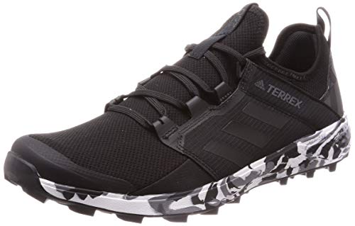 adidas Terrex Agravic Speed +, Zapatillas de Marcha Nórdica para Hombre, Negro (Core Black/Non/Dyed/Carbon Core Black/Non/Dyed/Carbon), 44 EU