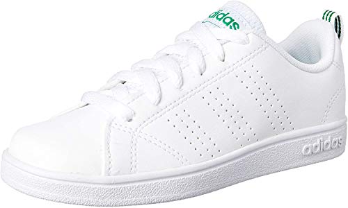 Adidas Vs Advantage Cl K, Zapatillas Unisex Niños, Blanco (Footwear White/Green), 37 1/3 EU