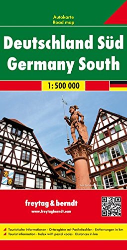 Alemania sur, mapa de carreteras. Escala 1:500.000. Freytag & Berndt.: Wegenkaart 1:500 000 (Auto karte)