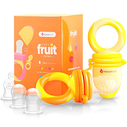 Alimentador antiahogo bebe, chupete fruta bebe de NatureBond (2 piezas), mordedores bebes | Además incluye bolsitas de silicona de todos los tamaños Alimentador antiahogo bebe, chupete fruta bebe de NatureBond (2 piezas), mordedores bebes | Además incluye bolsitas de silicona de todos los tamaños