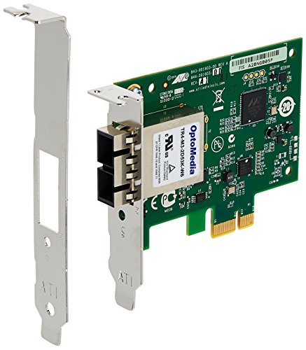 Allied Telesis AT-2914SX/SC-001 Interno Fibra 1000Mbit/s Adaptador y Tarjeta de Red - Accesorio de Red (Interno, Alámbrico, PCI-E, Fibra, 1000 Mbit/s, Verde, Metálico)