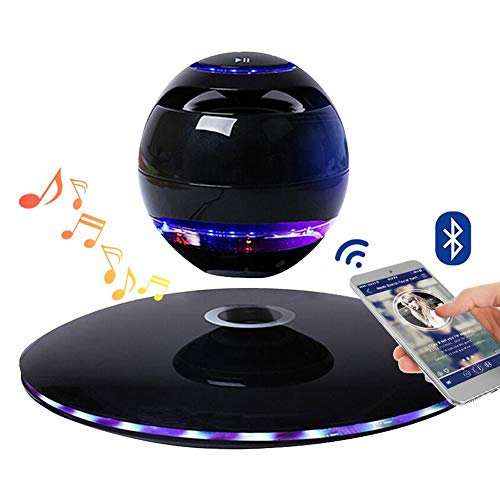 Altavoz Bluetooth levitante Altavoces levitadores de la Estrella de la Muerte, Altavoz inalámbrico flotante magnético Bluetooth 4.0 con flash LED Rotación de 360 ​​grados Altavoces Bluetooth po