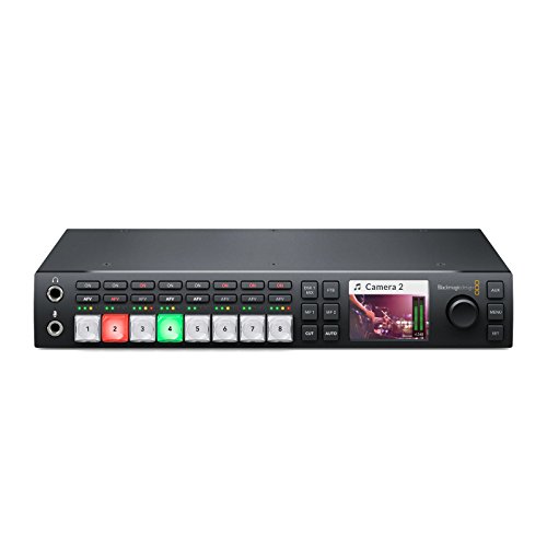 Blackmagic Design ATEM Television Studio HD Interruptor de Video HDMI - Switch de vídeo (HDMI, Mini USB Type-B, Negro, 60 pps, 525i,625i,720p,1080i,1080p, 110-240 V)