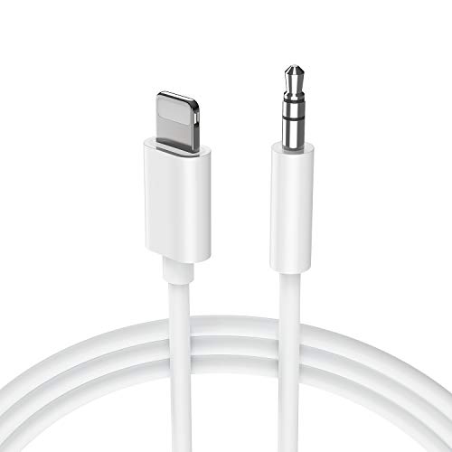 Cable Auxiliar Compatible para iPhone X Cable AUX para el automóvil a 3.5 mm Adaptador Estéreo Cables Cables Auriculares Estéreo Compatible con iPhone 7/7Plus/8/8 Plus/X/XS/XR Soporte iOS12 Más