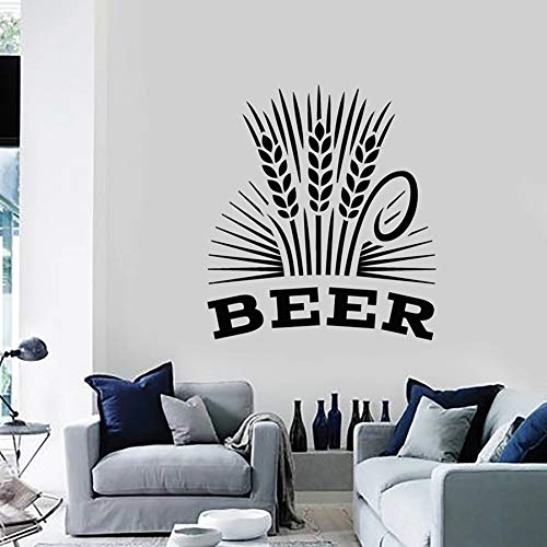 Calcomanías de pared de cerveza bar para beber bar cervecería fábrica de espuma trigo vinilo ventana pegatina sala decoración interior mural Calcomanías de pared de cerveza bar para beber bar cervecería fábrica de espuma trigo vinilo ventana pegatina sala decoración interior mural