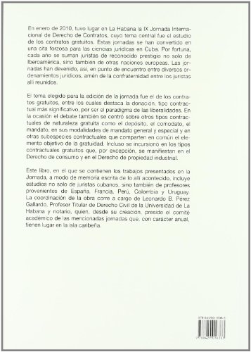 Contratos gratuitos (Biblioteca Iberoamericana de Derecho)