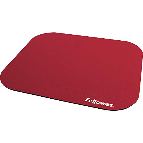 Fellowes CRC 58022 - Alfombrilla estándar para ratón, color rojo