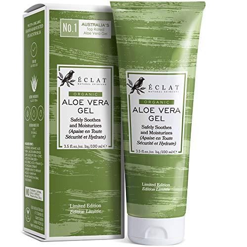 Gel Aloe Vera 100% Eclat – Gel Natural de Aloe Vera Cara Cuerpo y Cabello con Vitamina C y Aloe Vera Orgánico 100% Aceite Aloe Vera Barbadensis en un Gel de Aloe Vera Puro Suave y de Rápida Absorción Gel Aloe Vera 100% Eclat – Gel Natural de Aloe Vera Cara Cuerpo y Cabello con Vitamina C y Aloe Vera Orgánico 100% Aceite Aloe Vera Barbadensis en un Gel de Aloe Vera Puro Suave y de Rápida Absorción