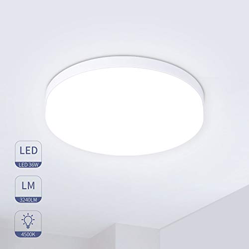 Hosome Plafon Led de Techo 36W Plafon Techo Led Cocina Luz para Cocina, Sala de Estar, Dormitorio, Pasillo,etc.