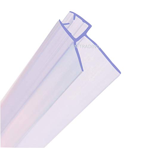 Junta para mampara de ducha HNNHOME de 4 a 6 mm, para vidrio recto o curvado, con separación de hasta 20 mm Junta para mampara de ducha HNNHOME de 4 a 6 mm, para vidrio recto o curvado, con separación de hasta 20 mm