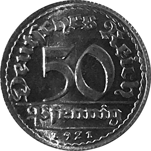 Münzen 50 Pfennig Alemania, 1921 D (Jäger: 301) Flor de Cuño,